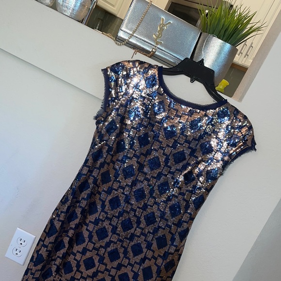 💜 Vince Camuto Dress sequins cocktail dress Party dress iso - Picture 7 of 17